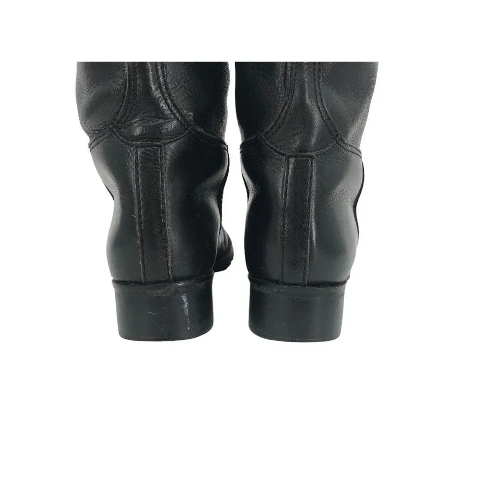 Tory Burch Boots Womens Size 6.5‎ Black Riding Equestrian Tall